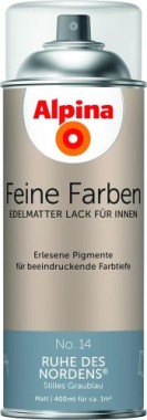 Alpina Feine Farben Sprühlack, Ruhe des Nordens, 400ml Edelmatt, 983745