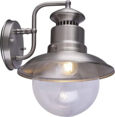 Außen Vintage Edelstahl Leuchte, silber , Globo 3272S