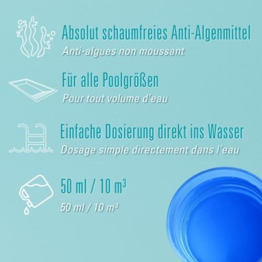 Bayrol Desalgin Jet 1 L - schaumfreies Antialgen-Konzentrat, 76018