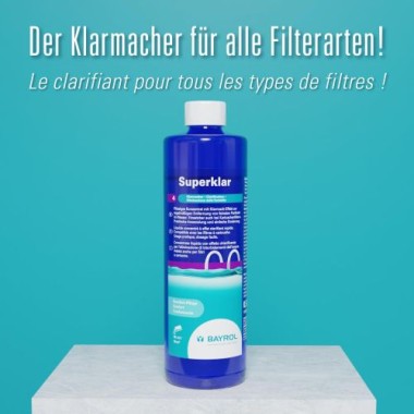 BAYROL Superklar - Klarmacher Poolwasser, 500 ml, 76021