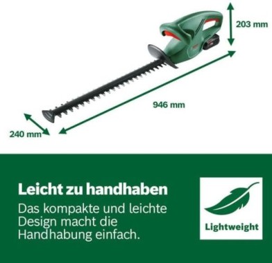 Preview: Bosch Akku Heckenschere EasyHedgeCut 18-45, 1 Akku + Ladegerät, 0600849H02