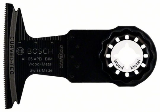 Bosch BIM Tauchsägeblatt AII 65 APB, Wood and Metal, 40 x 65 mm, 1er-Pack 2608661781