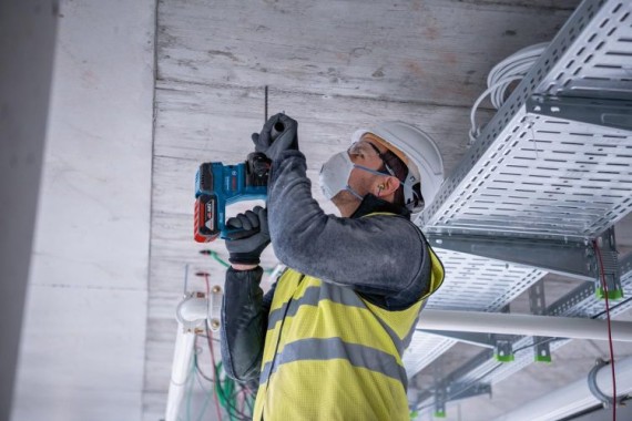 Bosch Professional 18V System Akku-Bohrhammer GBH 18V-22 Solo, in L-BOXX, 0611924001