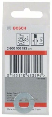 Bosch Reduzierring für Kreissägeblätter, 20 x 10 x 1,2 mm 2600100193