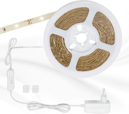 BRILONER - LED Band 5m, LED Strip selbstklebend, inkl. Ein-/Aus Schalter, 2261-150P