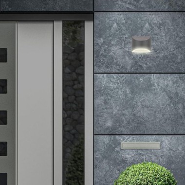 BRILONER – Solar LED Wandleuchte, 10 cm, anthrazit, 3133015