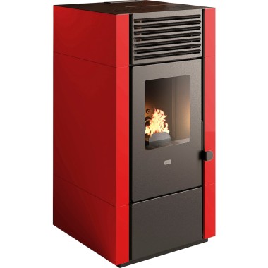 Blaze Pelletofen POLY, 8kW, rot, 76470