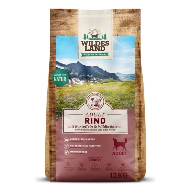 Wildes Land Classic Adult, Trockenfutter, Rind mit Kartoffel, 12 kg, WL515702