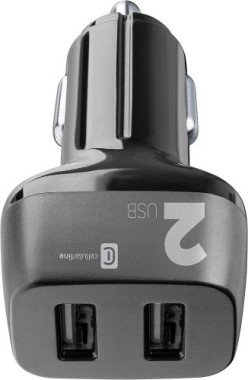 Cellularline KFZ-Lader MULTIPOWER 24W 2x USB Type-A CBRUSB224WK