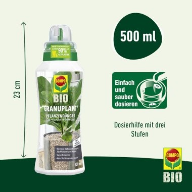 COMPO Bio GRANUPLANT Pflanzendünger für Pflanzen in Semi- und Hydrokultur - 500 ml, 23777