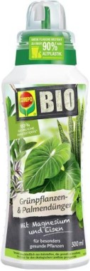 COMPO BIO Grünpflanzendünger und Palmendünger, 100% natürliche Inhaltsstoffe, 500 ml, 26829