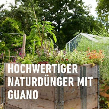COMPO BIO Naturdünger mit Guano, für alle Gartenpflanzen, 3 kg, 12451
