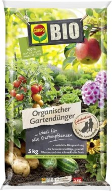 COMPO BIO Universal Gartendünger, für alle Gartenpflanzen geeignet, 5 kg, 22478