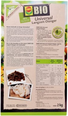 Compo Bio Universal Langzeit-Dünger mit Schafwolle 2 kg Single 20273