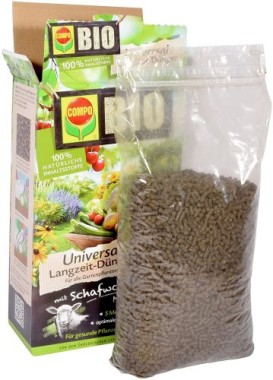 Compo Bio Universal Langzeit-Dünger mit Schafwolle 2 kg Single 20273