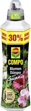COMPO Blumendünger mit Guano, Spezial-Flüssigdünger, 1,3 Liter, 12031