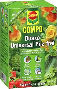 COMPO Duaxo Universal Pilz-frei, Bekämpfung von Pilzkrankheiten, inkl. Messbecher, 150 ml, 17785