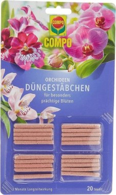 COMPO Düngestäbchen für Orchideen, mit 3 Monaten Langzeitwirkung, 20 Stück, 11978