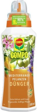 COMPO Mediterraner Pflanzendünger für mediterrane Pflanzen, 500 ml 15005
