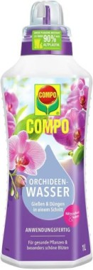 COMPO Orchideenwasser, Anwendungsfertig, Nährstoffreich, 1 Liter, 23272