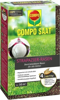 COMPO SAAT Strapazier-Rasen, 1 kg, für 50 m², 13885