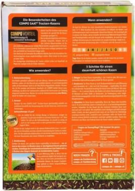 COMPO SAAT Trocken-Rasen, 1 kg, für 40 m², 23364