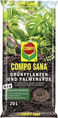 COMPO SANA Grünpflanzen- und Palmenerde, Kultursubstrat, 20 Liter, 11451