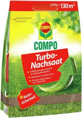 COMPO Turbo Nachsaat, mit Keimsicherheit, 2,6 kg, 130 m², 23833