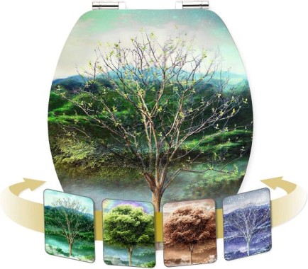 Conmetall WC-Sitz 4 Seasons, Hologramm-Effekt mit Wechselmotiven, KSDSC311