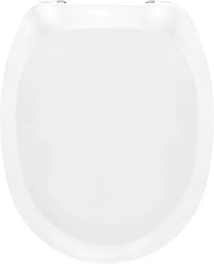 Cornat WC-Sitz Camero, Klassisch weißer Look, Duroplast, D-Form, KSCAM00