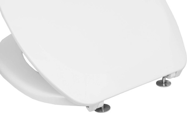 Cornat WC-Sitz Camero, Klassisch weißer Look, Duroplast, D-Form, KSCAM00