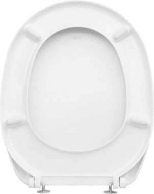 Cornat WC-Sitz Camero, Klassisch weißer Look, Duroplast, D-Form, KSCAM00