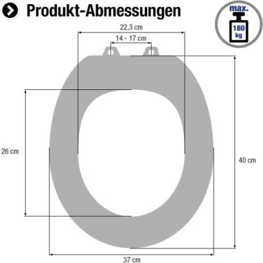 Cornat WC-Sitz Orleans, MDF, weiß, 180 kg, SHA00