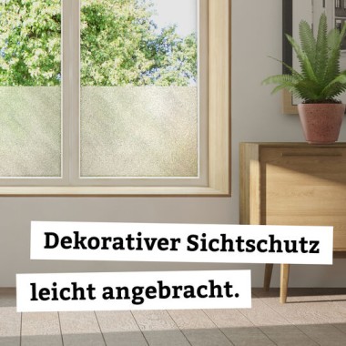 d-c-fix Fensterfolie static Milky, 45 x 150cm, selbstklebende blickdichte Sichtschutzfolie, F3380031