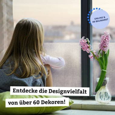 d-c-fix Fensterfolie static Lynn, 45 cm x 1,5 m, selbstklebende blickdichte Sichtschutzfolie, F3380020