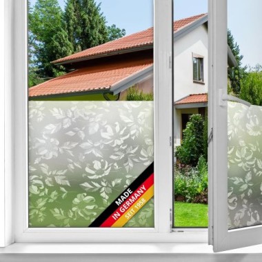 d-c-fix Fensterfolie Damast, 45 cm x 2 m, selbstklebende blickdichte Sichtschutzfolie, F3460464
