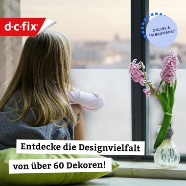 d-c-fix Fensterfolie Opal, 90 cm x 2,1 m, selbstklebende blickdichte Sichtschutzfolie, F3465372