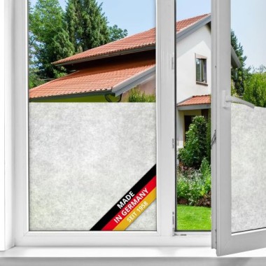 d-c-fix Fensterfolie Reispapier weiß, 67,5 cm x 2 m, selbstklebende blickdichte Sichtschutzfolie, F3468113