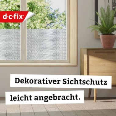 Preview: d-c-fix Fensterfolie Smoke, 45 cm x 2 m, selbstklebende blickdichte Sichtschutzfolie, F3460274