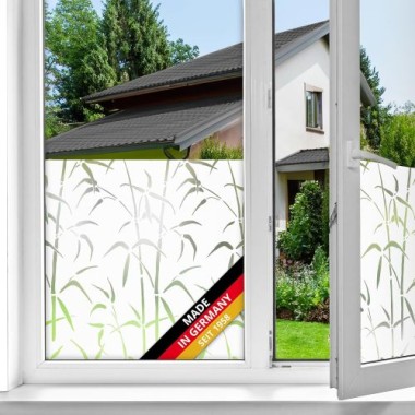 d-c-fix Fensterfolie static Bamboo, 67,5 cm x 1,5 m, selbstklebende blickdichte Sichtschutzfolie, F3388023