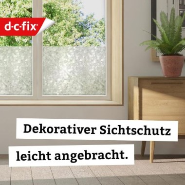 Preview: d-c-fix Fensterfolie static Splinter, 90 cm x 1,5 m, selbstklebende blickdichte Sichtschutzfolie, F3385019