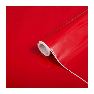 d-c-fix Klebefolie  Uni Lack signalrot, 67,5 cm x 2 m, selbstklebende Deko-Folie für Möbel, F3468345