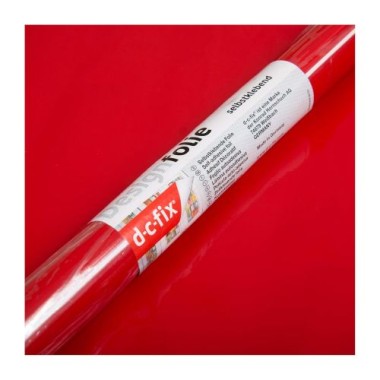 d-c-fix Klebefolie  Uni Lack signalrot, 67,5 cm x 2 m, selbstklebende Deko-Folie für Möbel, F3468345