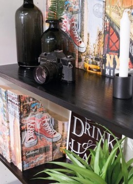 d-c-fix Klebefolie Blackwood, 45 cm x 2 m, selbstklebende Deko-Folie für Möbel, F3460034