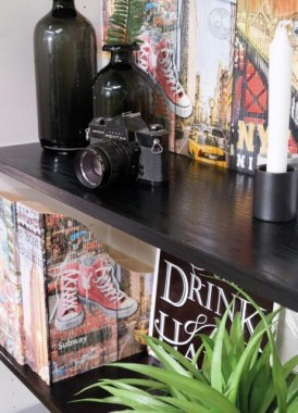 d-c-fix Klebefolie Blackwood, 67,5 cm x 2 m, selbstklebende Deko-Folie für Möbel, F3468007