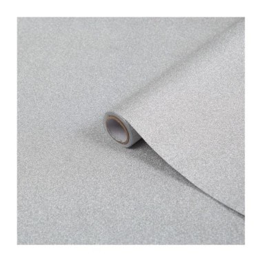 d-c-fix Klebefolie Metallic Glitzer Silber, 45 x 150 cm, selbstklebende Deko-Folie für Möbel, F3410011