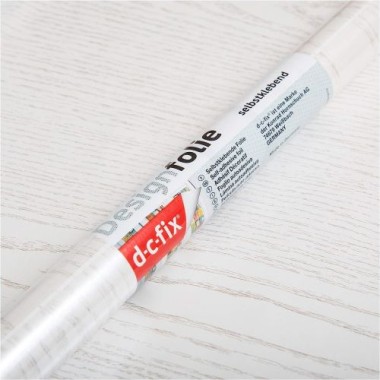 d-c-fix Klebefolie Perlmuttholz Weiß, 67,5 cm x 2 m, selbstklebend Deko-Folie für Möbel, F3468039