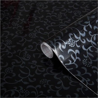 d-c-fix Klebefolie Sonja Black, 45 cm x 1,5 m, selbstklebende Deko-Folie, F3431003