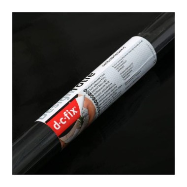 d-c-fix Klebefolie Uni Lack schwarz, 67,5 cm x 2 m, selbstklebende Deko-Folie für Möbel, F3468348