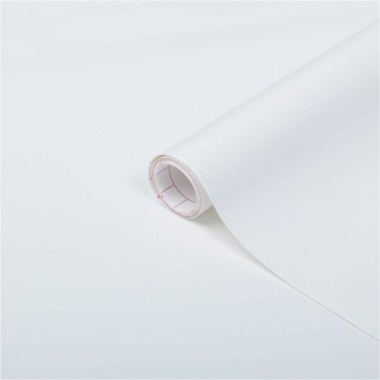 d-c-fix Klebefolie Uni Lack weiß, 90 cm x 2,1 m, selbstklebende Deko-Folie für Möbel, F3465359